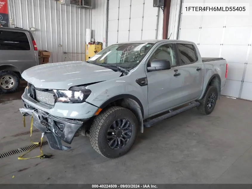 2021 Ford Ranger Xl/Xlt/Lariat VIN: 1FTER4FH6MLD55405 Lot: 40224509