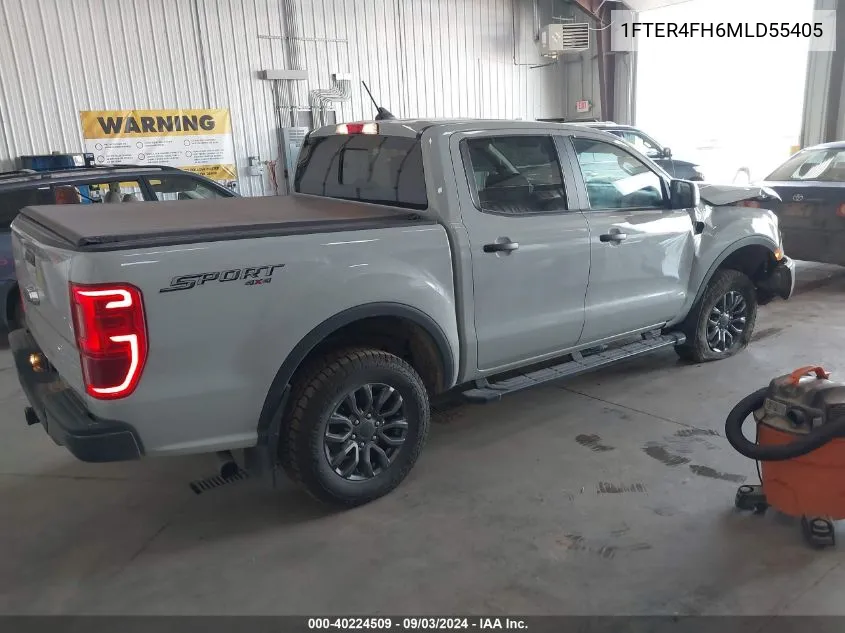 2021 Ford Ranger Xl/Xlt/Lariat VIN: 1FTER4FH6MLD55405 Lot: 40224509