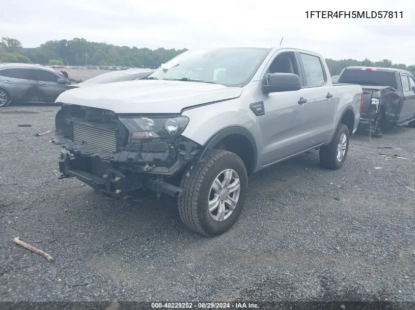 2021 Ford Ranger Xl VIN: 1FTER4FH5MLD57811 Lot: 40229252