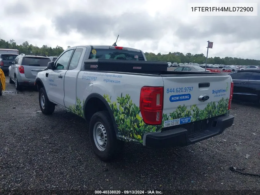 2021 Ford Ranger Xl VIN: 1FTER1FH4MLD72900 Lot: 40338020