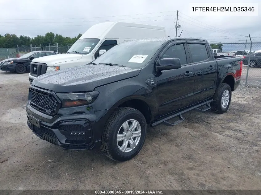 2021 Ford Ranger Xl VIN: 1FTER4EH2MLD35346 Lot: 40390345