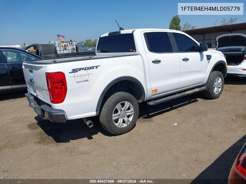 2021 Ford Ranger Xlt VIN: 1FTER4EH4MLD05779 Lot: 40437466