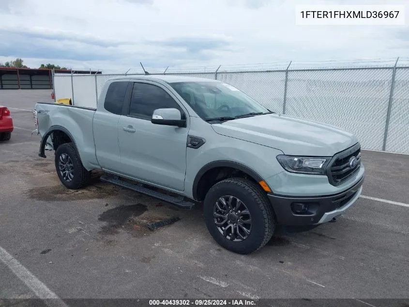 2021 Ford Ranger Lariat VIN: 1FTER1FHXMLD36967 Lot: 40439302