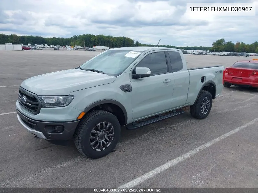 2021 Ford Ranger Lariat VIN: 1FTER1FHXMLD36967 Lot: 40439302