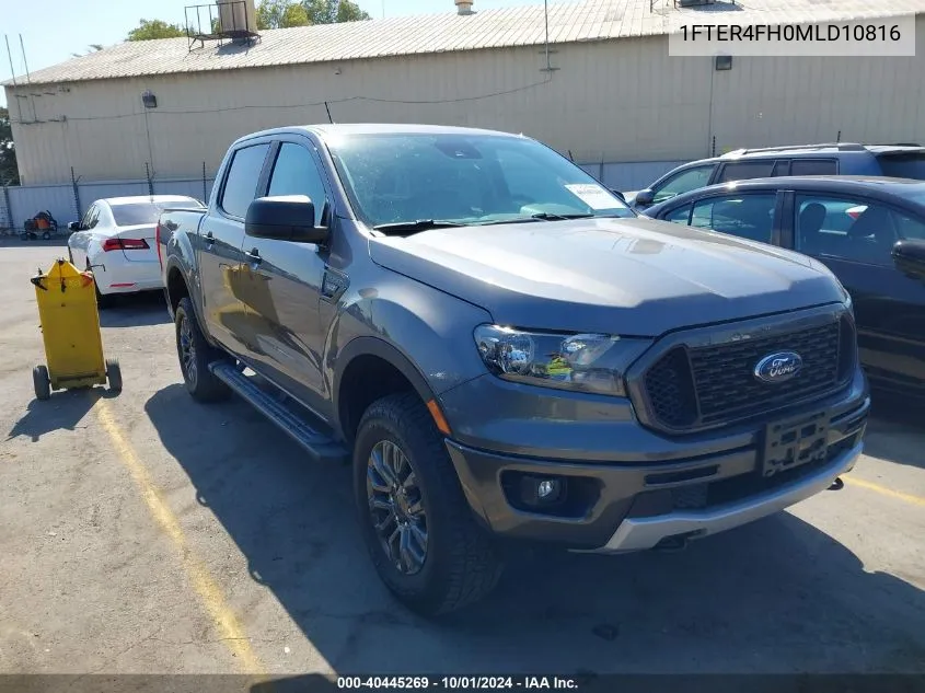 2021 Ford Ranger Xl/Xlt/Lariat VIN: 1FTER4FH0MLD10816 Lot: 40445269