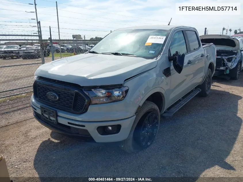 2021 Ford Ranger Xlt VIN: 1FTER4EH5MLD57714 Lot: 40451464