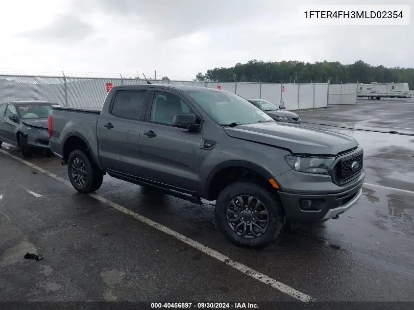 2021 Ford Ranger Xlt VIN: 1FTER4FH3MLD02354 Lot: 40456897