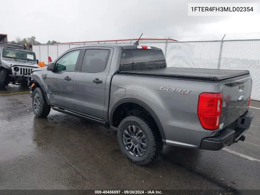 2021 Ford Ranger Xlt VIN: 1FTER4FH3MLD02354 Lot: 40456897