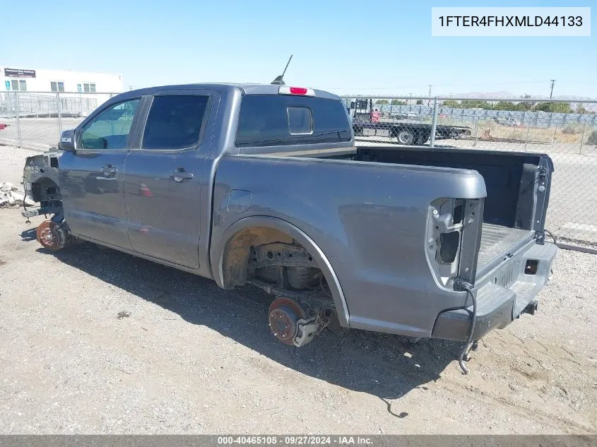 2021 Ford Ranger Lariat VIN: 1FTER4FHXMLD44133 Lot: 40465105