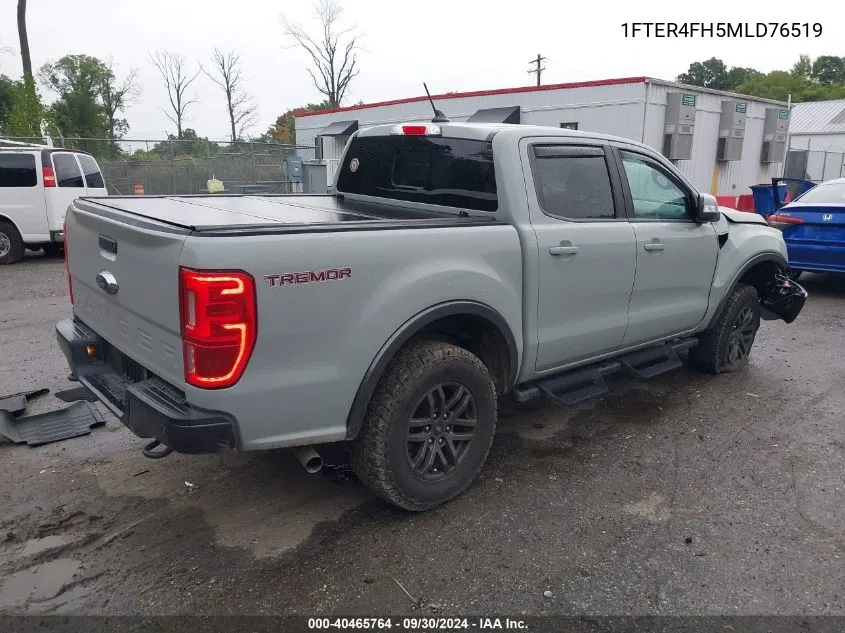 2021 Ford Ranger Xl/Xlt/Lariat VIN: 1FTER4FH5MLD76519 Lot: 40465764