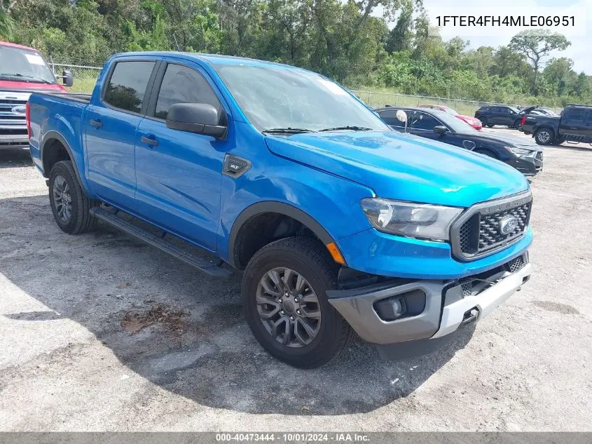 2021 Ford Ranger Xl/Xlt/Lariat VIN: 1FTER4FH4MLE06951 Lot: 40473444