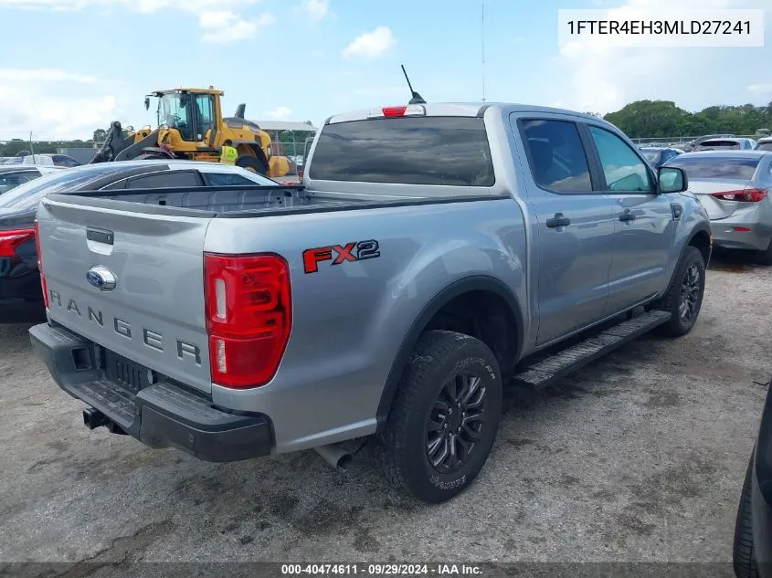 2021 Ford Ranger Xlt VIN: 1FTER4EH3MLD27241 Lot: 40474611