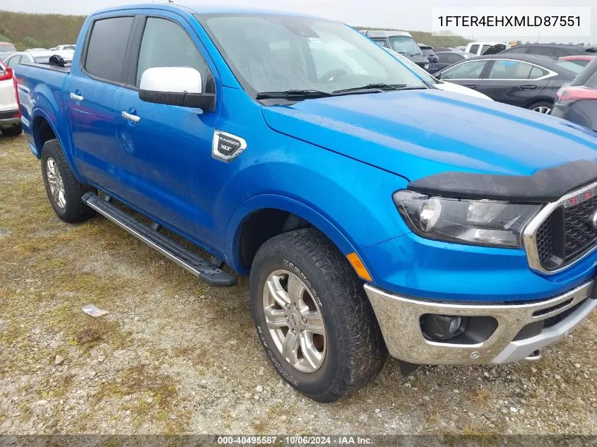 2021 Ford Ranger Xlt VIN: 1FTER4EHXMLD87551 Lot: 40495587