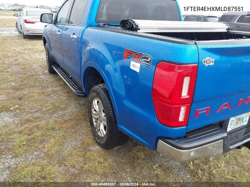 2021 Ford Ranger Xlt VIN: 1FTER4EHXMLD87551 Lot: 40495587