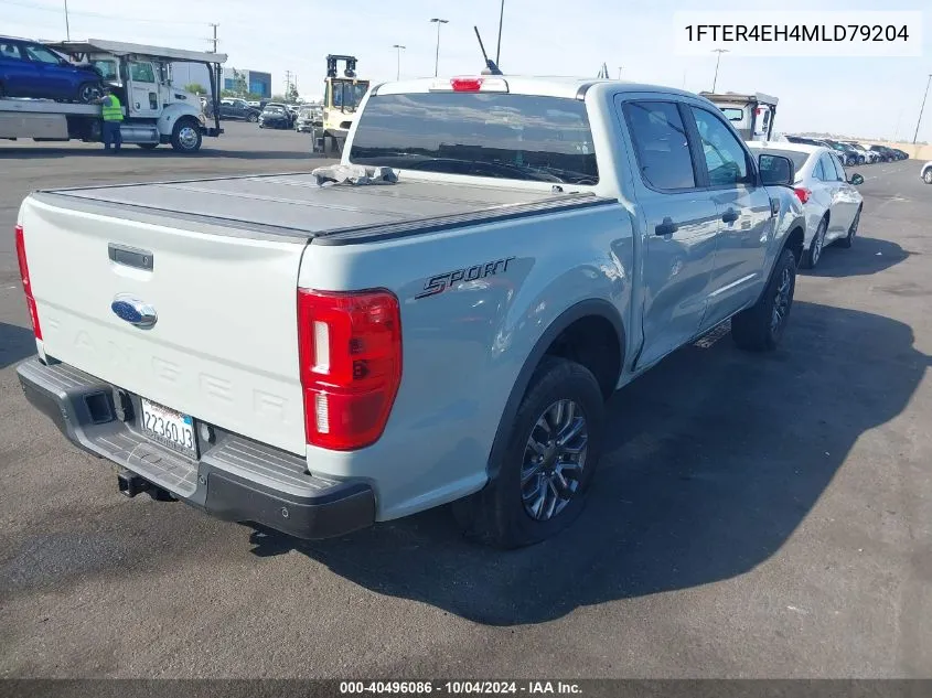 2021 Ford Ranger Xlt VIN: 1FTER4EH4MLD79204 Lot: 40496086