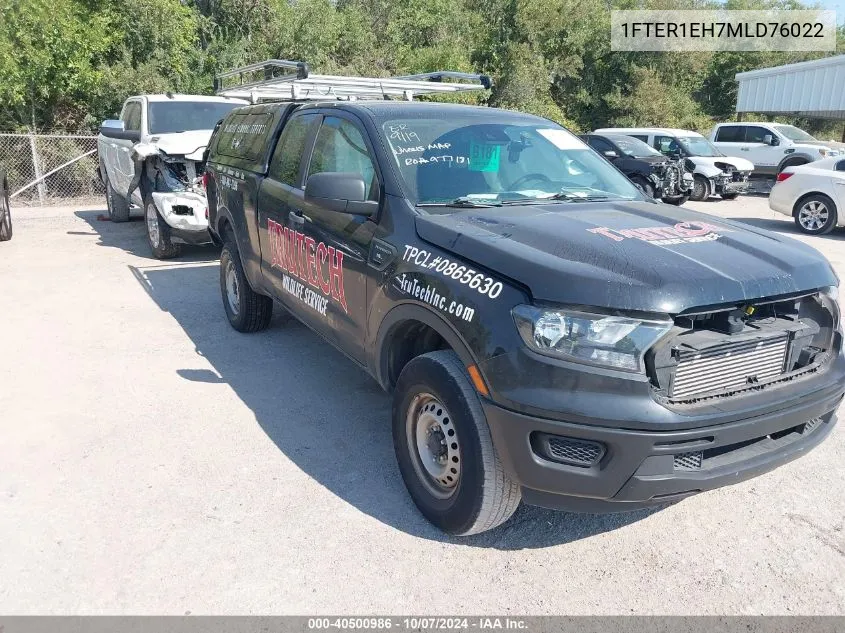 2021 Ford Ranger Xl VIN: 1FTER1EH7MLD76022 Lot: 40500986