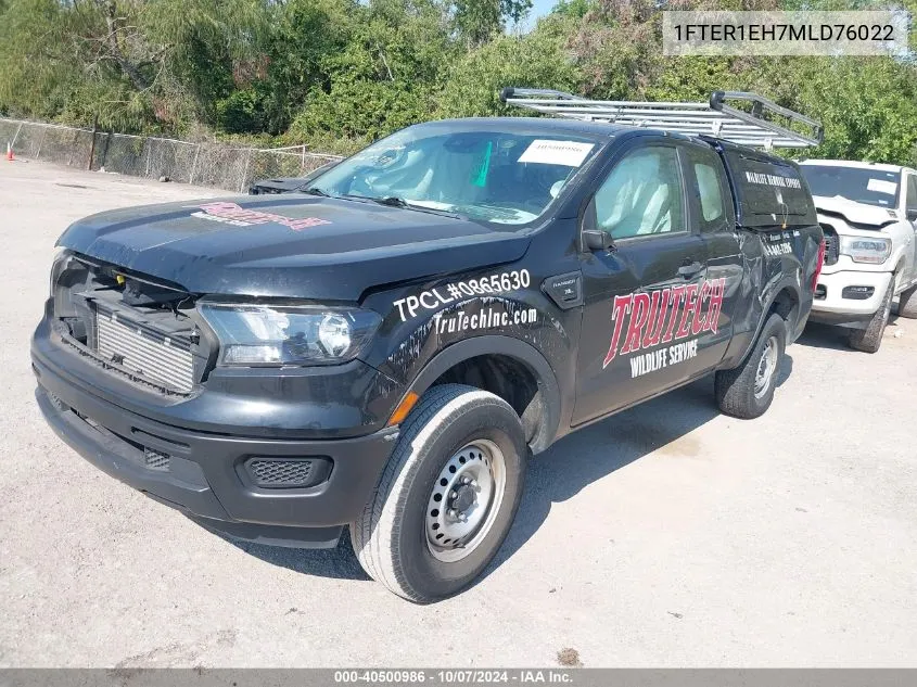 2021 Ford Ranger Xl VIN: 1FTER1EH7MLD76022 Lot: 40500986