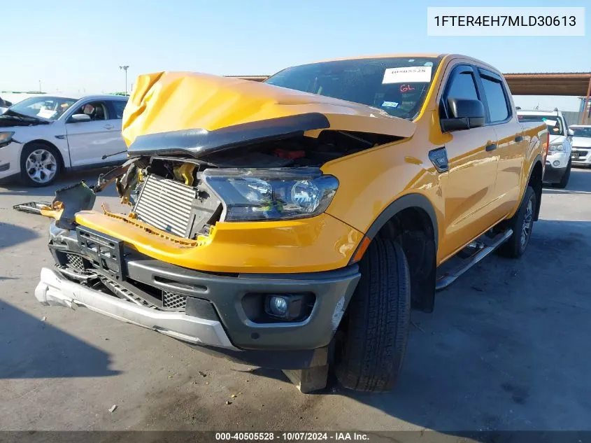 2021 Ford Ranger Xlt VIN: 1FTER4EH7MLD30613 Lot: 40505528