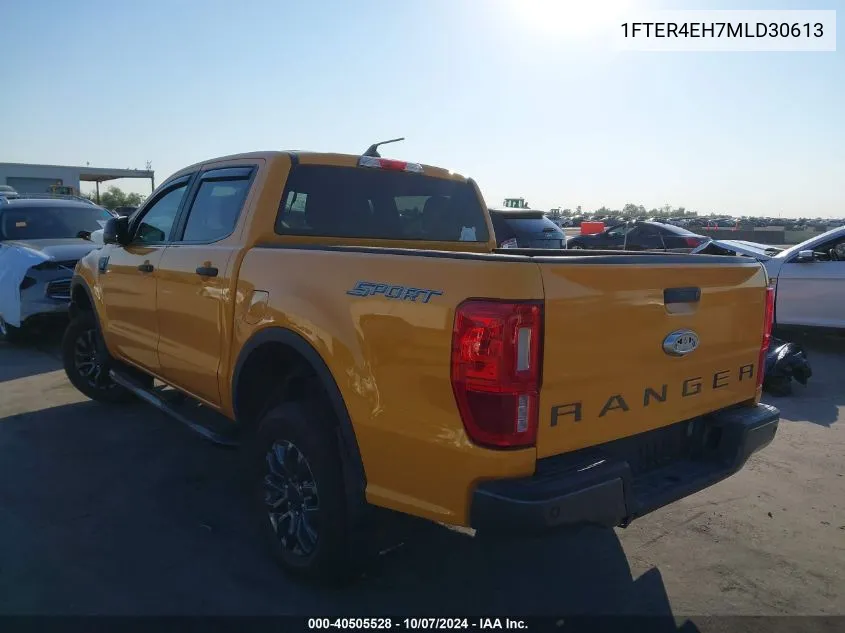 2021 Ford Ranger Xlt VIN: 1FTER4EH7MLD30613 Lot: 40505528