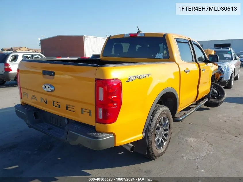 2021 Ford Ranger Xlt VIN: 1FTER4EH7MLD30613 Lot: 40505528