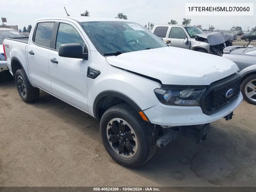 2021 Ford Ranger Xl VIN: 1FTER4EH5MLD70060 Lot: 40524269