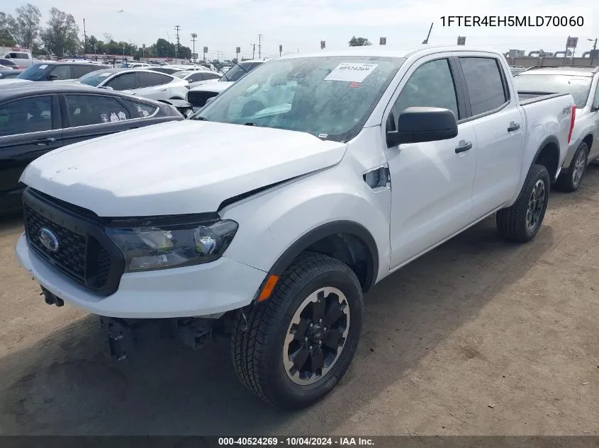 2021 Ford Ranger Xl VIN: 1FTER4EH5MLD70060 Lot: 40524269