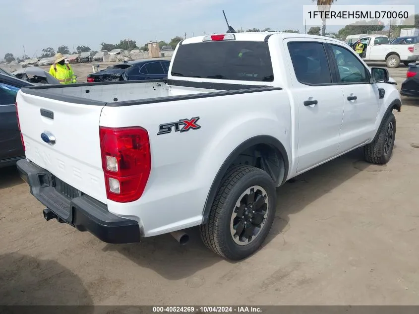 2021 Ford Ranger Xl VIN: 1FTER4EH5MLD70060 Lot: 40524269