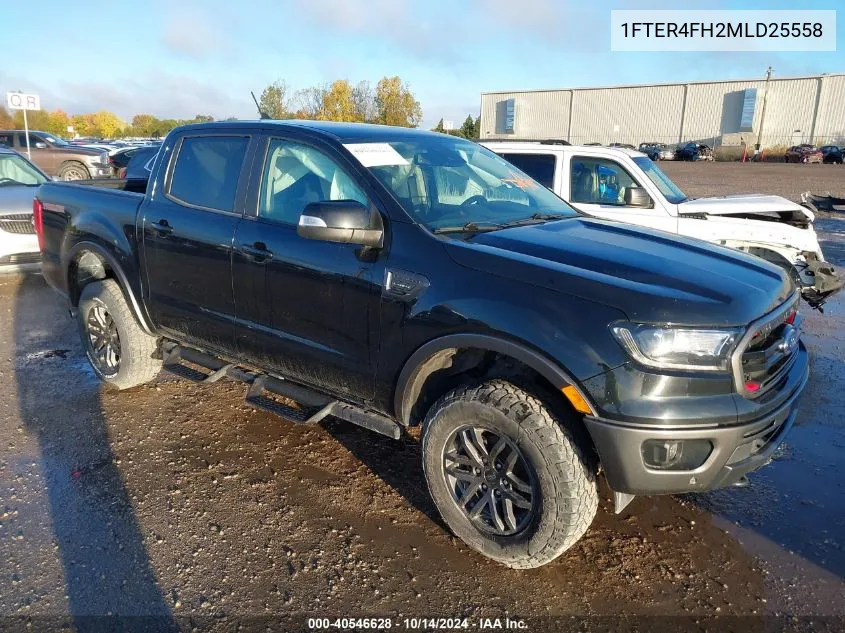 2021 Ford Ranger Lariat VIN: 1FTER4FH2MLD25558 Lot: 40546628