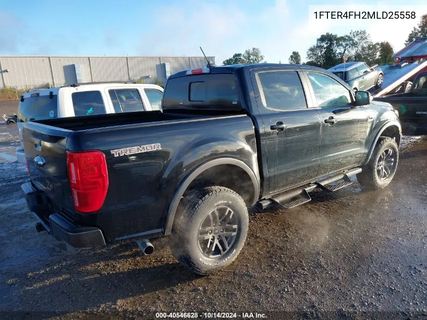 2021 Ford Ranger Lariat VIN: 1FTER4FH2MLD25558 Lot: 40546628