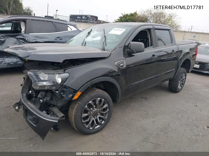 2021 Ford Ranger Xl/Xlt/Lariat VIN: 1FTER4EH7MLD17781 Lot: 40552873