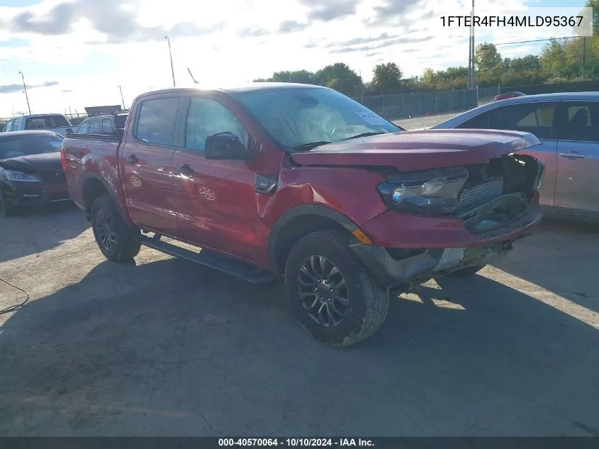 2021 Ford Ranger Xlt VIN: 1FTER4FH4MLD95367 Lot: 40570064