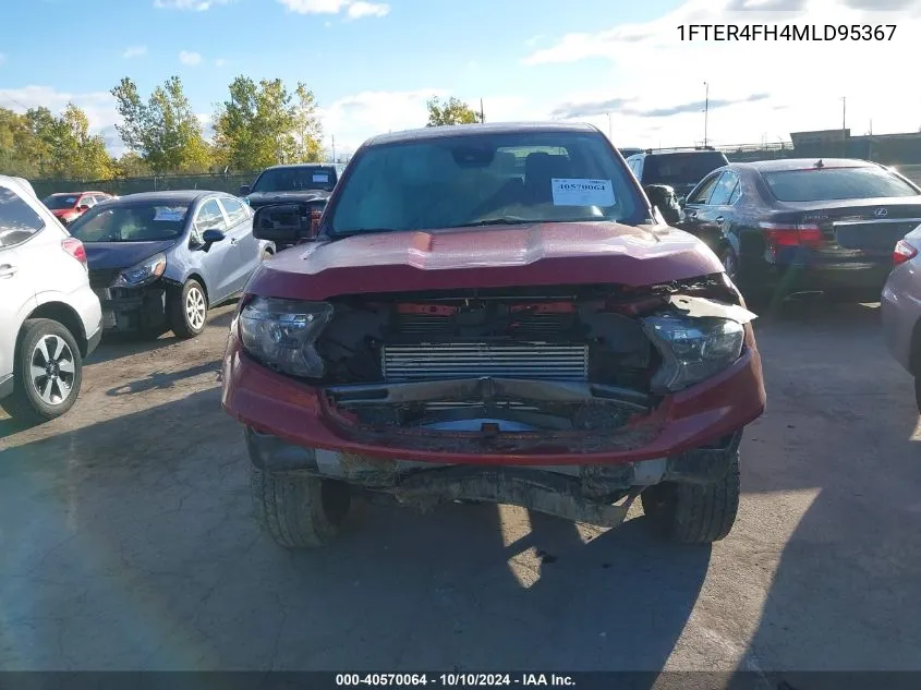 2021 Ford Ranger Xlt VIN: 1FTER4FH4MLD95367 Lot: 40570064