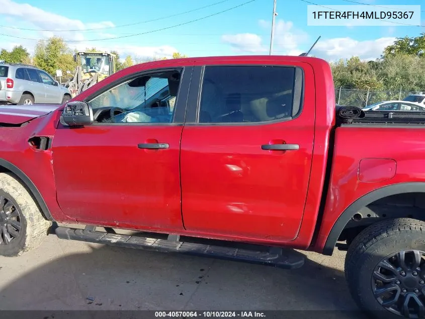 2021 Ford Ranger Xlt VIN: 1FTER4FH4MLD95367 Lot: 40570064