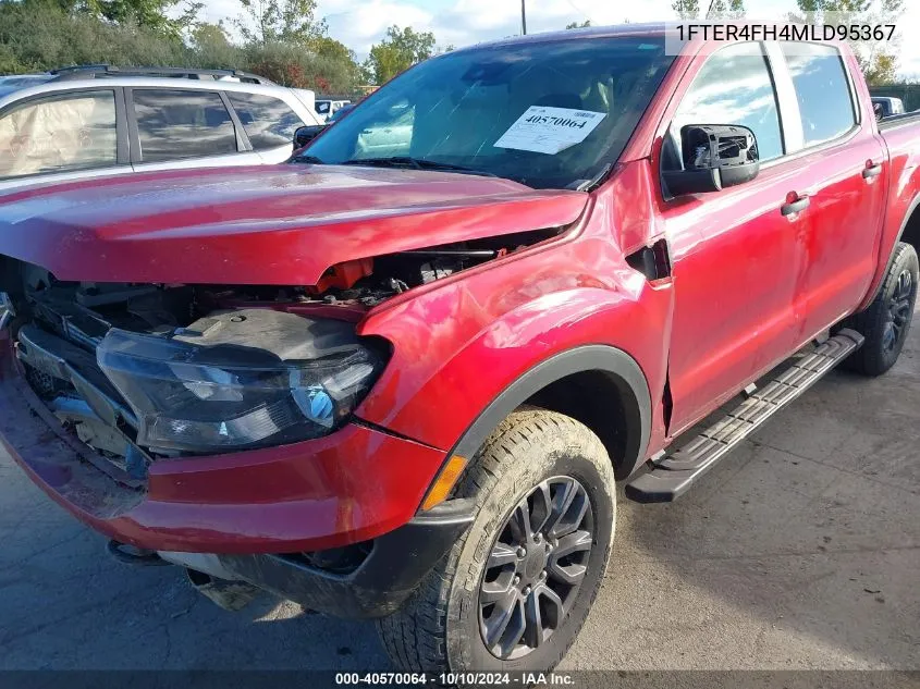 2021 Ford Ranger Xlt VIN: 1FTER4FH4MLD95367 Lot: 40570064