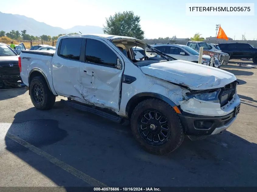 2021 Ford Ranger Lariat VIN: 1FTER4FH5MLD05675 Lot: 40575686