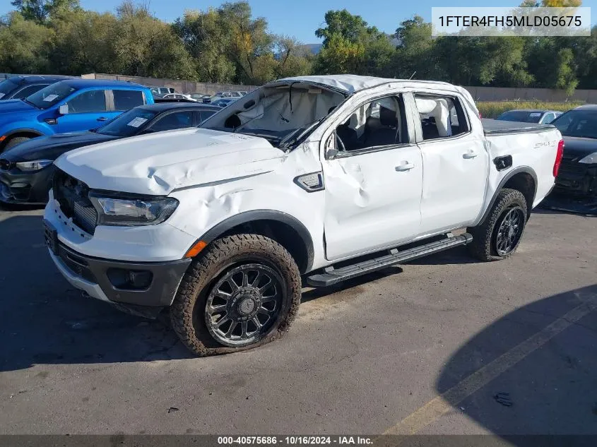 2021 Ford Ranger Lariat VIN: 1FTER4FH5MLD05675 Lot: 40575686