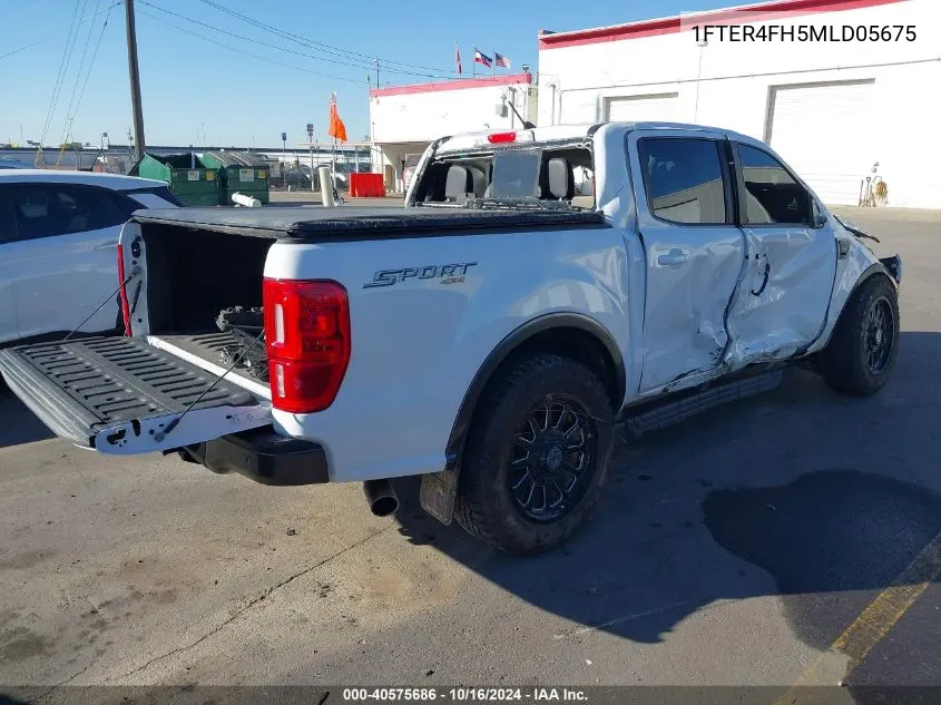 2021 Ford Ranger Lariat VIN: 1FTER4FH5MLD05675 Lot: 40575686