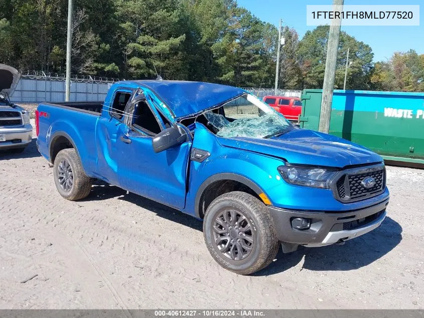 2021 Ford Ranger Xlt VIN: 1FTER1FH8MLD77520 Lot: 40612427