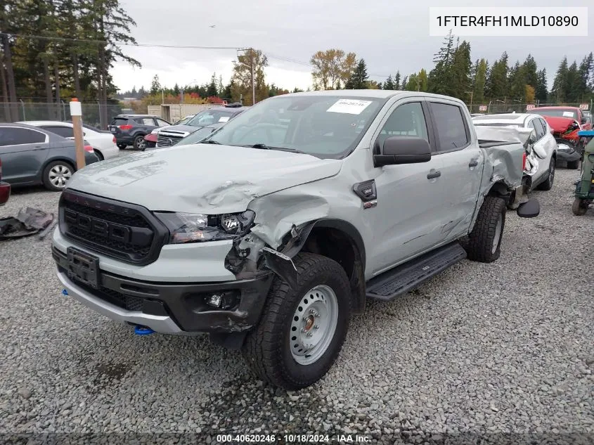 2021 Ford Ranger Xlt VIN: 1FTER4FH1MLD10890 Lot: 40620246