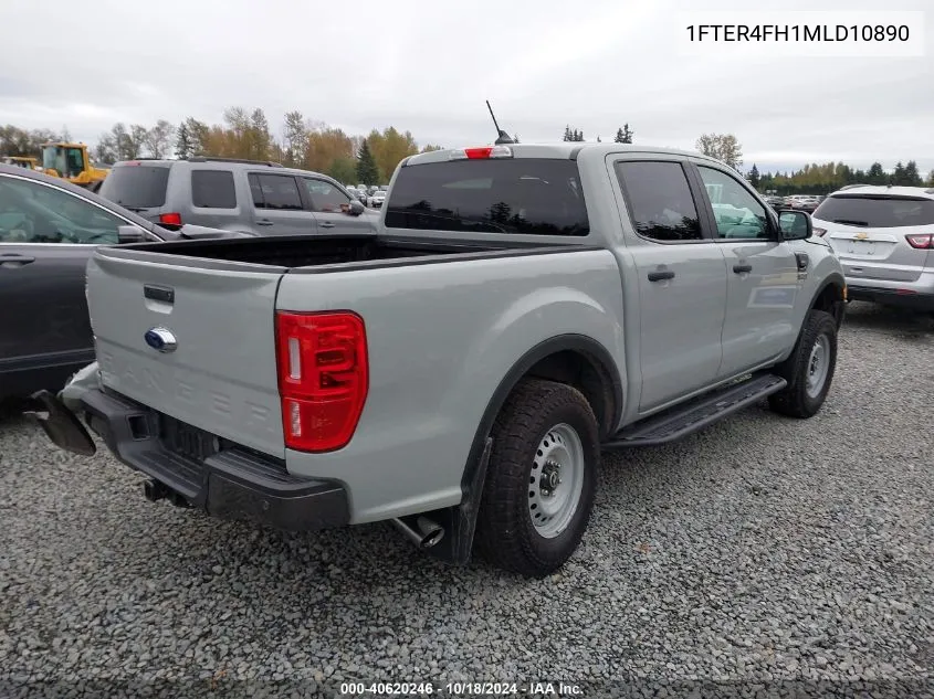 2021 Ford Ranger Xlt VIN: 1FTER4FH1MLD10890 Lot: 40620246