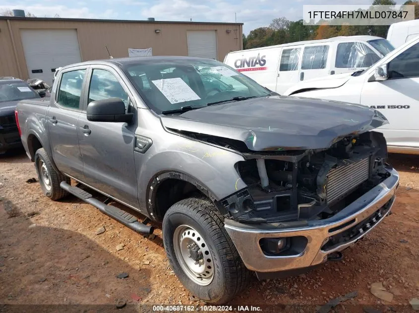 2021 Ford Ranger Xl/Xlt/Lariat VIN: 1FTER4FH7MLD07847 Lot: 40687162