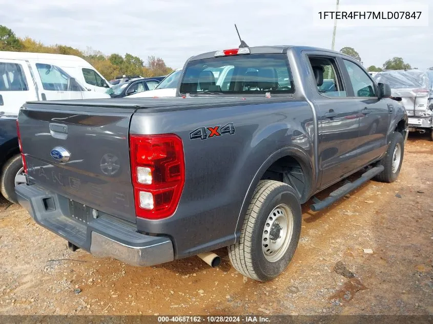 2021 Ford Ranger Xl/Xlt/Lariat VIN: 1FTER4FH7MLD07847 Lot: 40687162