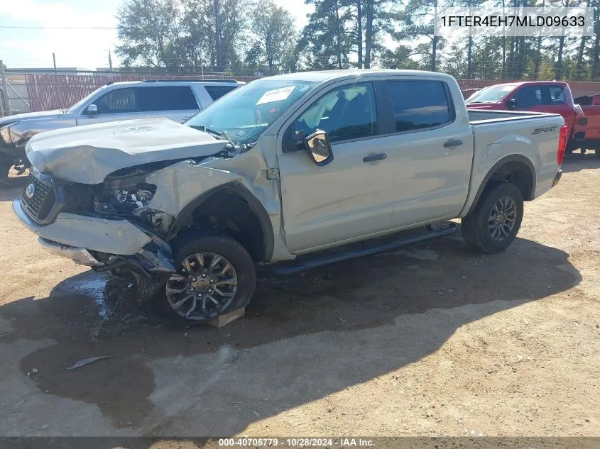 2021 Ford Ranger Xlt VIN: 1FTER4EH7MLD09633 Lot: 40705779