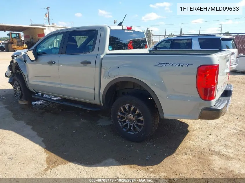 2021 Ford Ranger Xlt VIN: 1FTER4EH7MLD09633 Lot: 40705779