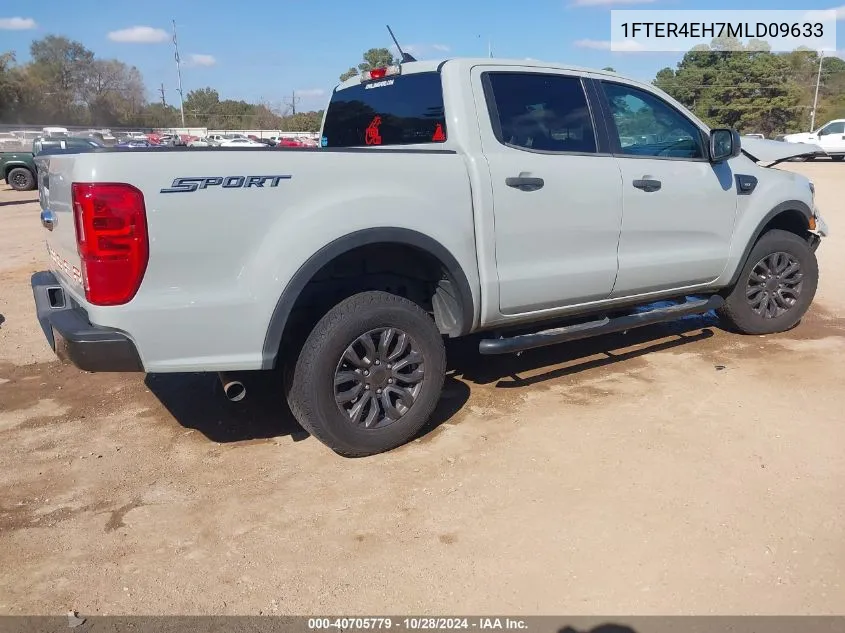 2021 Ford Ranger Xlt VIN: 1FTER4EH7MLD09633 Lot: 40705779