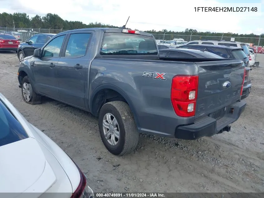 2021 Ford Ranger Xl VIN: 1FTER4EH2MLD27148 Lot: 40749891