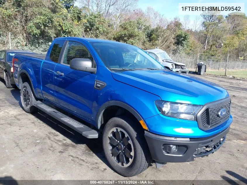 2021 Ford Ranger Xl VIN: 1FTER1EH3MLD59542 Lot: 40758267