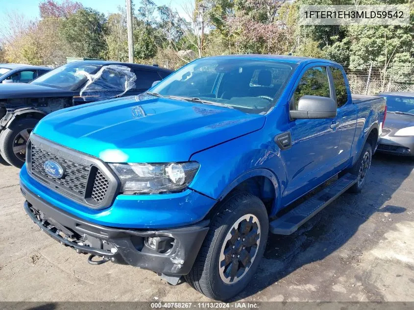 2021 Ford Ranger Xl VIN: 1FTER1EH3MLD59542 Lot: 40758267