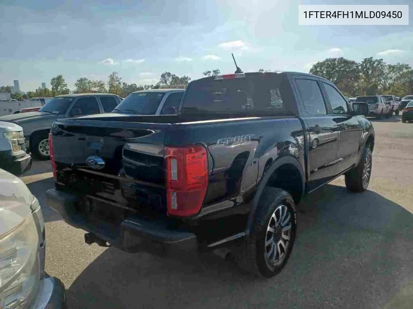 2021 Ford Ranger Xl/Xlt/Lariat VIN: 1FTER4FH1MLD09450 Lot: 40781440