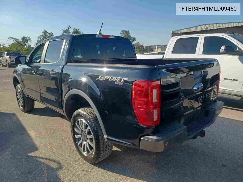 2021 Ford Ranger Xl/Xlt/Lariat VIN: 1FTER4FH1MLD09450 Lot: 40781440